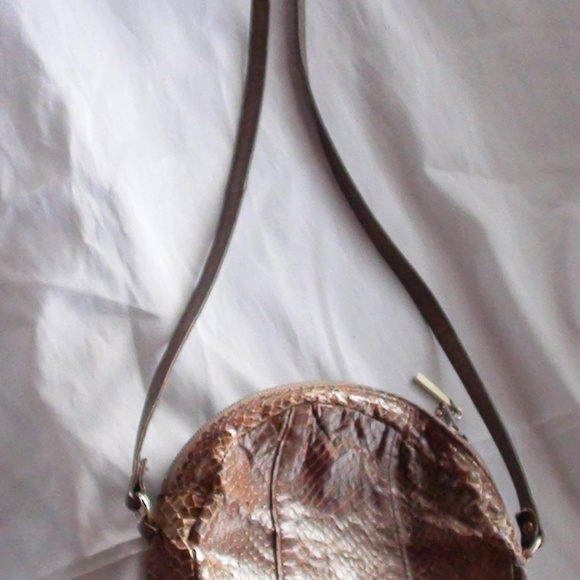 Montaldo Italy Leather Bag Retro Brown Cross Over - Picture 5 of 6